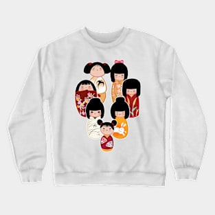 Kokeshi in Autumn Crewneck Sweatshirt